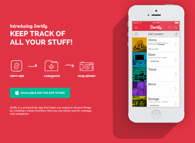 The handy Sortly app has everything you need to keep your move organized and on-track!