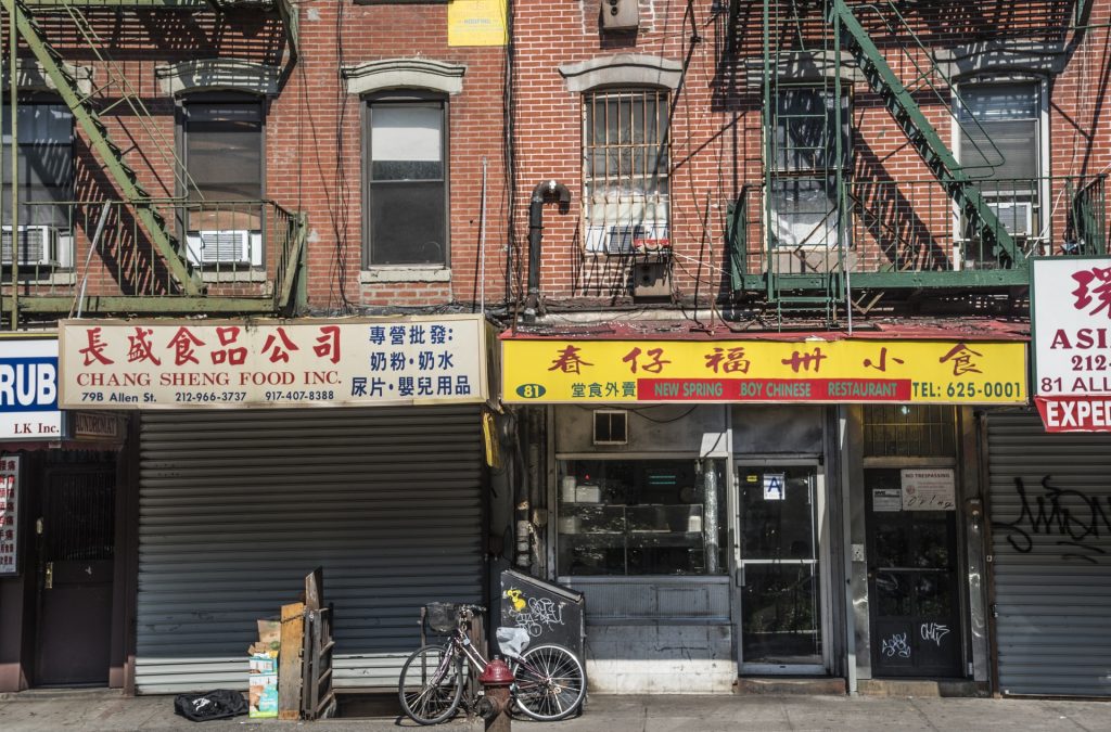 A quiet morning along the usually crowded streets of Chinatown.