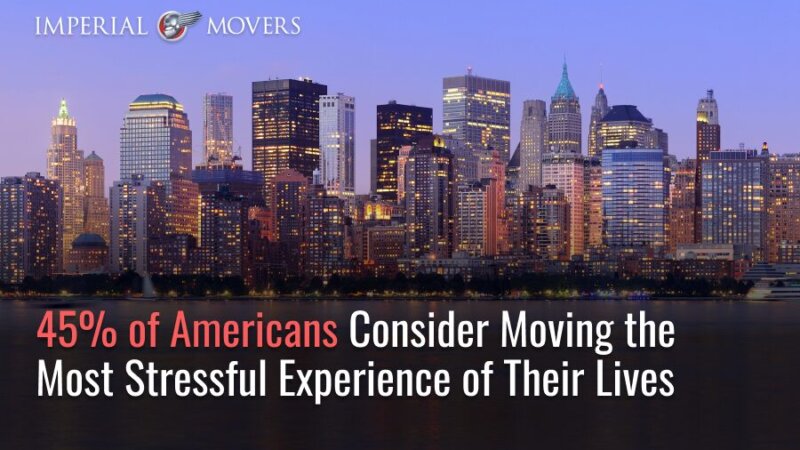 Stats of the percentage of people who find moving stressful
