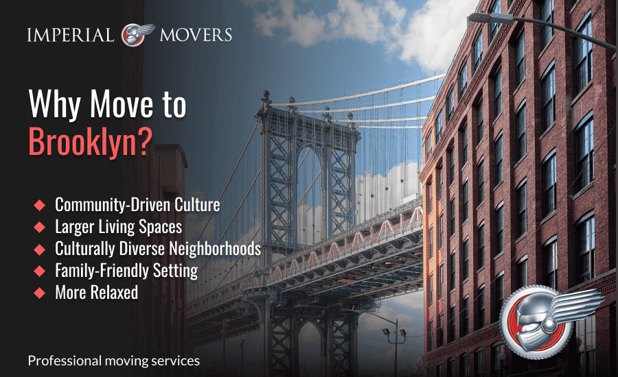 An infographic highlighting why you should move to Brooklyn