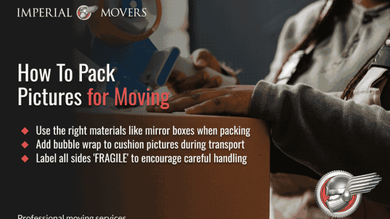 An infographic of how to pack pictures
