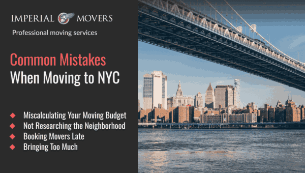 A custom image listing common mistakes when moving to NYC