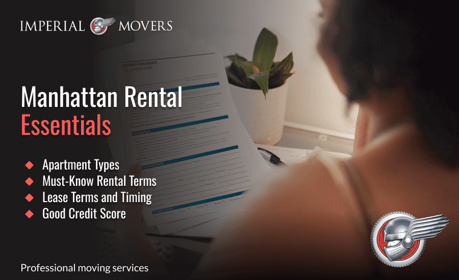 An infographic covering the essential information you need to rent an apartment in Manhattan