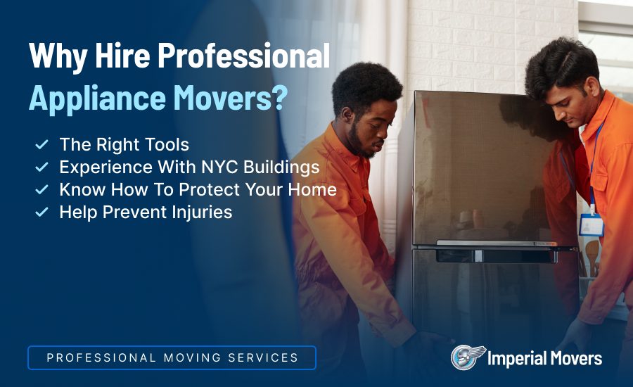 Appliance movers in action