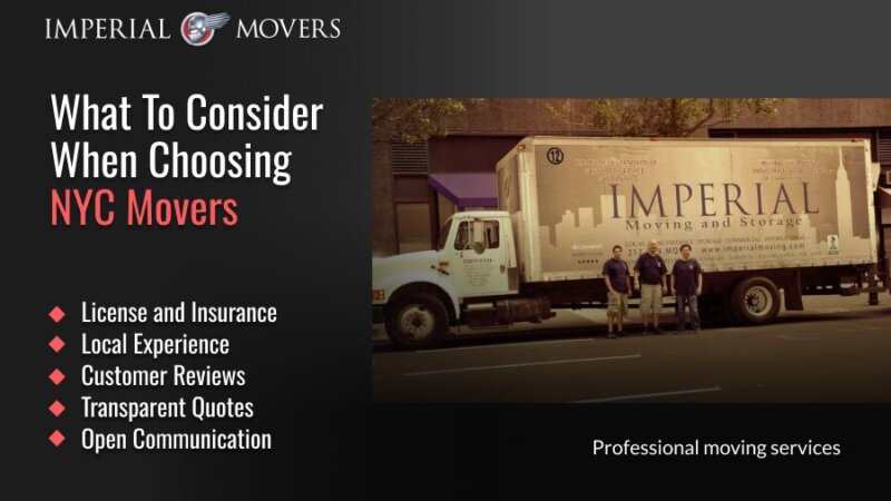 Imperial Movers' truck