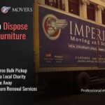 A custom image listing the ways to get rid of old furniture