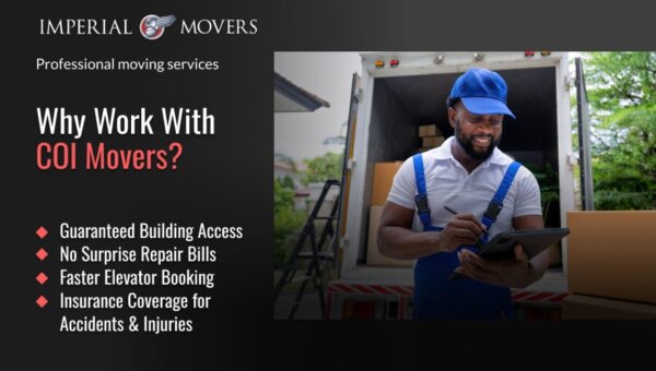 A custom image listing the advantages of hiring coi movers